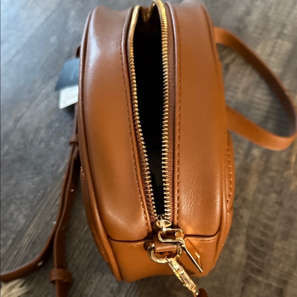 Le Miel Vegan Brown Crossbody Bag - Picture 6 of 6